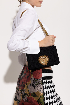 ‘devotion medium’ shoulder bag od Dolce & Gabbana long floral-print down jacket