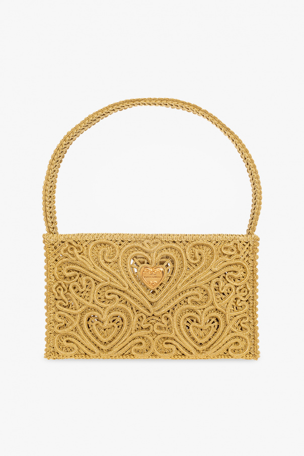 Dolce & Gabbana 18kt gold Devotion medallion ring ‘Cordonetto’ shoulder bag