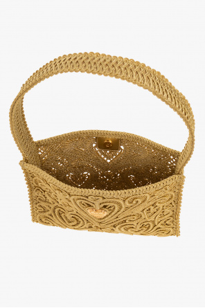Dolce & Gabbana 18kt gold Devotion medallion ring ‘Cordonetto’ shoulder bag