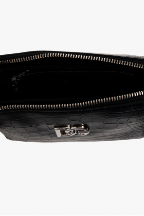 Dolce & Gabbana Dolce&gabbana Small Devotion Shoulder Bag In Woven Nappa Leather