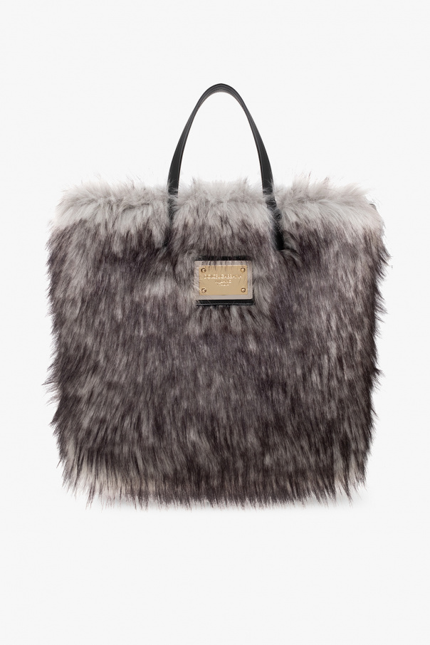 Dolce & Gabbana Fur shopper bag