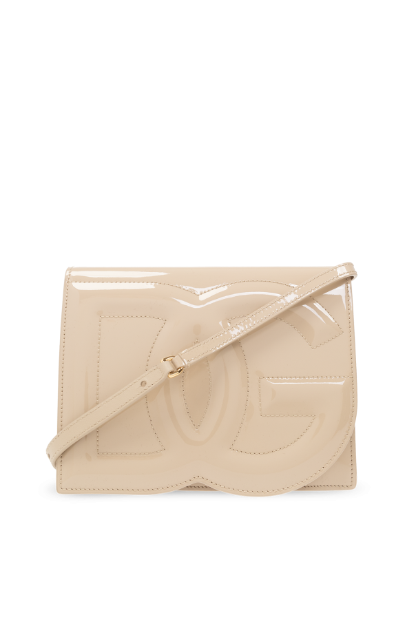 Dolce & Gabbana Skórzana torba na ramię z logo