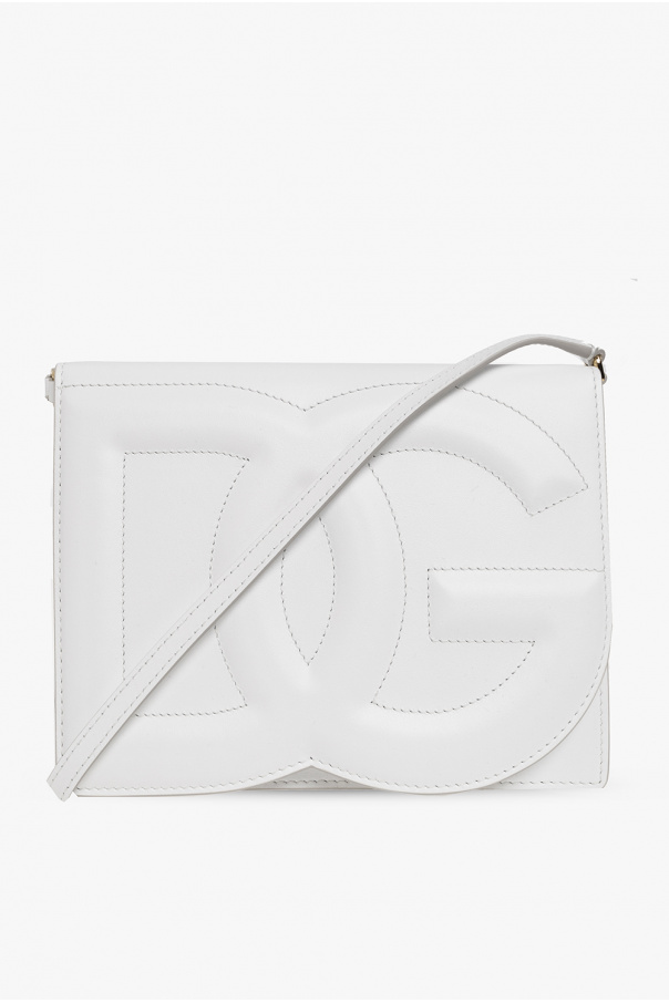 Dolce & Gabbana Skórzana torba na ramię z logo