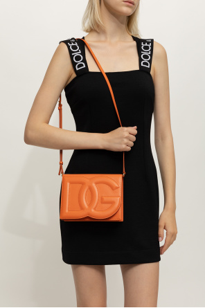 Leather shoulder bag with logo od Dolce & Gabbana