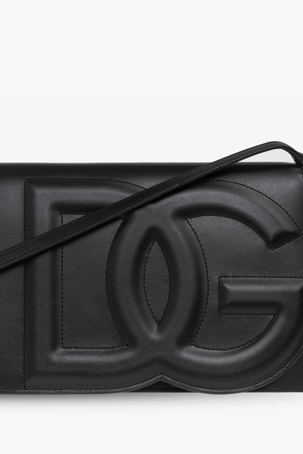 dolce rekraftig & Gabbana Leather shoulder bag with logo
