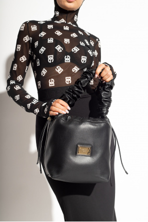 Dolce & Gabbana cropped lambskin leather jacket od Dolce & Gabbana