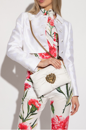 ‘devotion small’ leather shoulder bag od LEATHER dolce & Gabbana