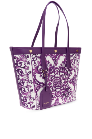 Dolce & Gabbana Shopper bag with "Majolica" print