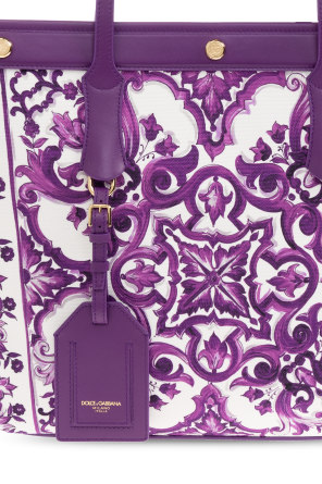 Dolce & Gabbana Shopper bag with "Majolica" print