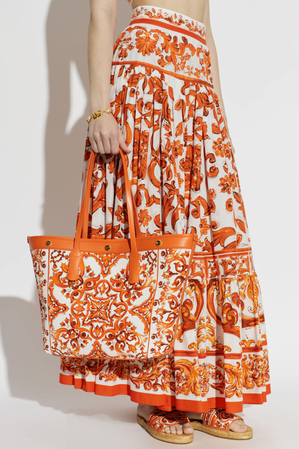 Dolce & Gabbana Saco "Atene" com estampado "Majolica"