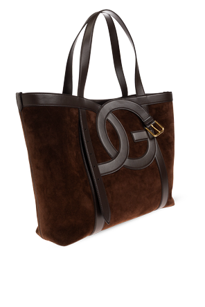 Dolce & Gabbana Zamszowa torba z logo