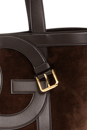 Dolce & Gabbana Zamszowa torba z logo
