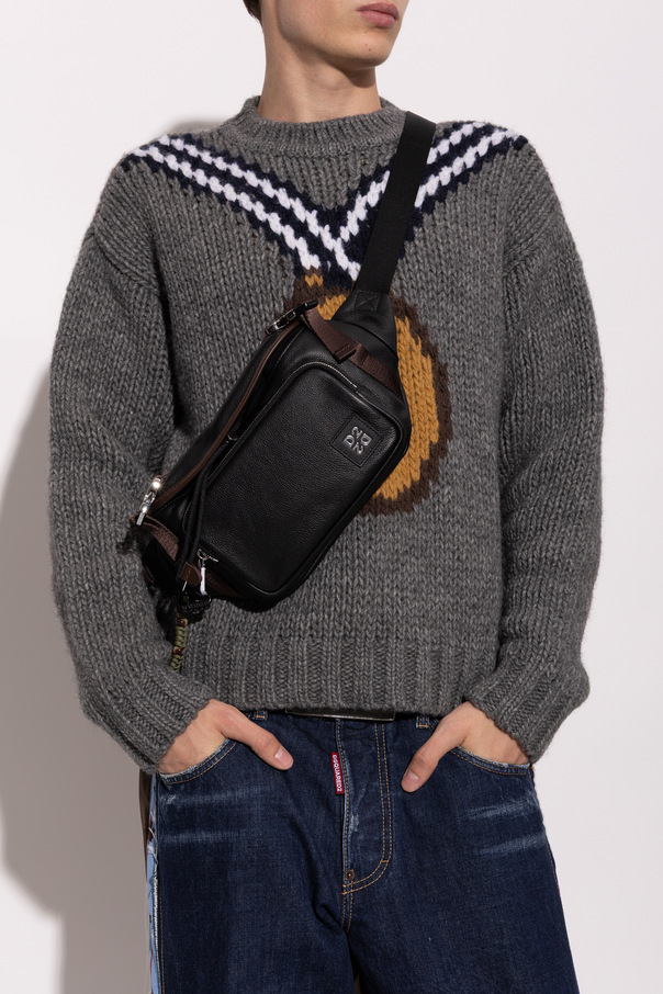Dsquared2 Bolso de piel con logo