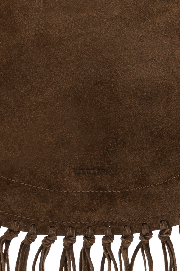 Isabel Marant Umhängetasche aus Veloursleder ‘Oskan Soft Zip’