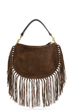 Isabel Marant Umhängetasche aus Veloursleder ‘Oskan Soft Zip’