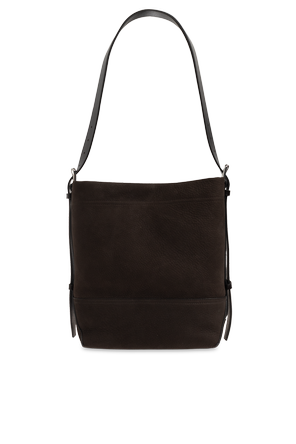 Suede bag from the "Belted" line