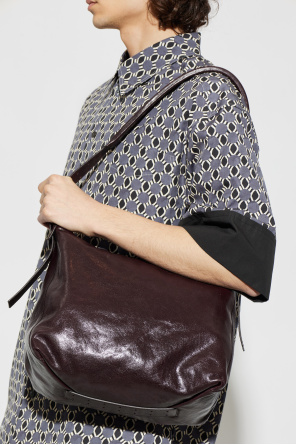 Lemaire Leather shoulder bag "Belted Small"