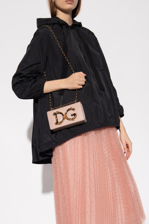 dolce Knitted & Gabbana Pulls à capuche avec zip ‘DG Girls’ shoulder bag