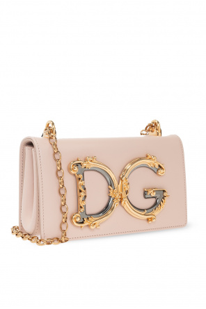 dolce Knitted & Gabbana Pulls à capuche avec zip ‘DG Girls’ shoulder bag