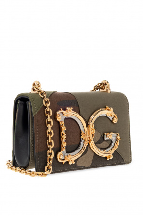 Dolce & Gabbana Kids Bomberjacke mit Logo-Patch ‘DG Girls’ shoulder bag
