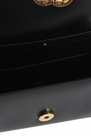 Dolce & Gabbana leopard-print leather jacket ‘Devotion’ shoulder bag