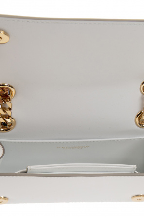 dolce gabbana paint splatter crew neck t shirt item ‘3.5’ Dolce & Gabbana 18kt gold DG logo charm link bracelet