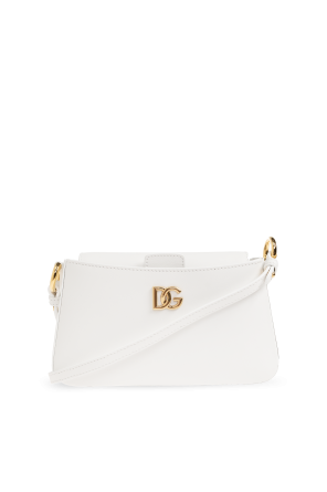 Leather bag with logo