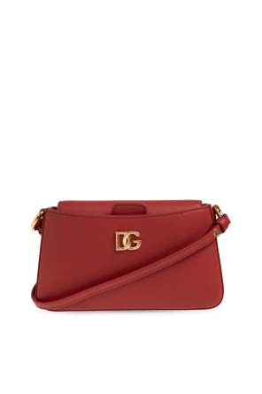 Leather bag with logo
