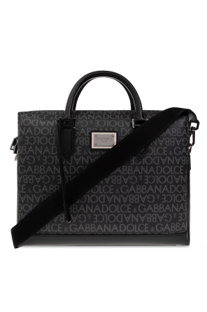 Monogrammed briefcase