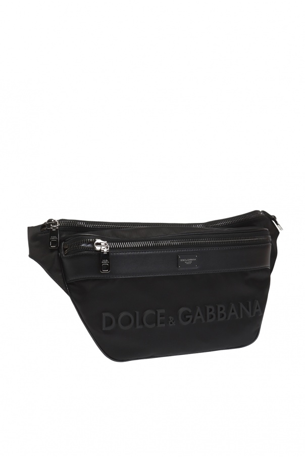 dolce and gabbana logo belt bag