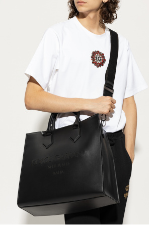 ‘edge’ shopper bag od Dolce & Gabbana debossed-logo buckle belt