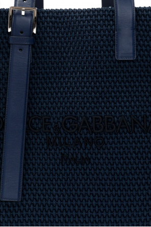 dolce zip & Gabbana Woven shopper bag