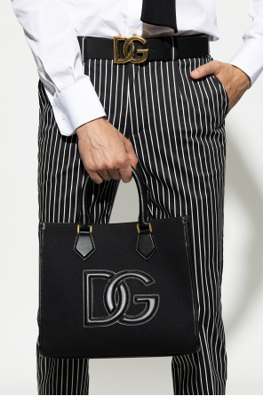 Shopper bag od Dolce & Gabbana double-breasted stretch wool tuxedo suit Weiß