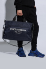 Dolce & Gabbana NAVY BLUE Shopper bag with logo