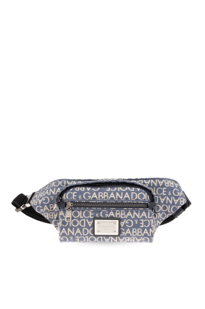 dolce Mirror & Gabbana logo-plate clutch bag