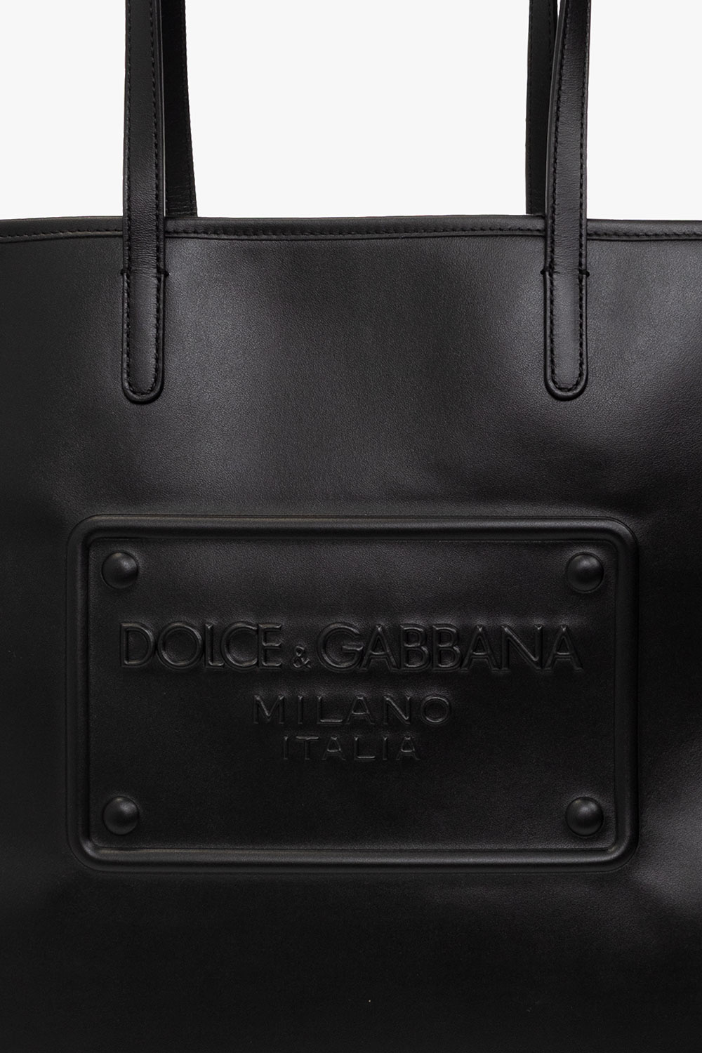 Black Leather shopper bag Dolce & Gabbana - Vitkac GB