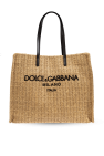 Dolce & Gabbana beige Shopper bag with logo