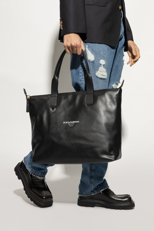 Dolce & Gabbana Skórzana torba typu `shopper`