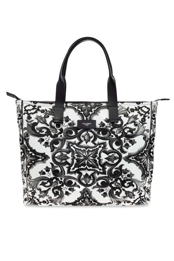 Dolce & Gabbana Shopper bag with 'Majolica' print