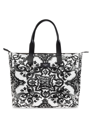 Shopper bag with 'Majolica' print