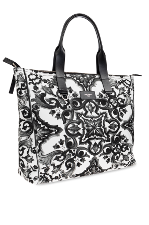 Dolce & Gabbana Shopper bag with 'Majolica' print