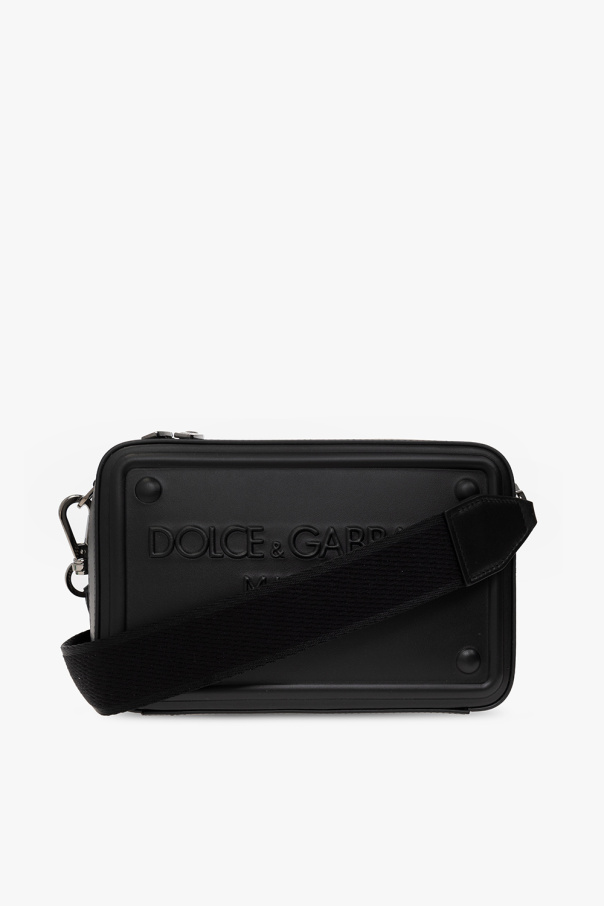 Dolce & Gabbana Coats Black Shoulder bag with logo