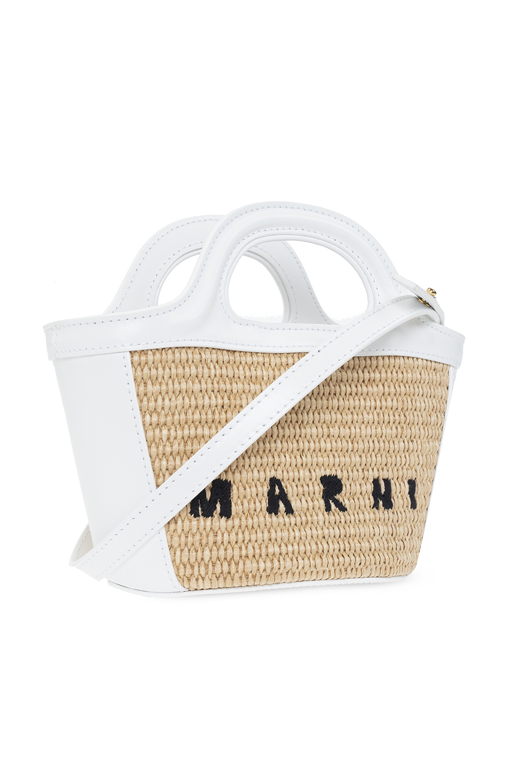 Marni Tropicalia Micro Bag in Sand Storm & Lily White