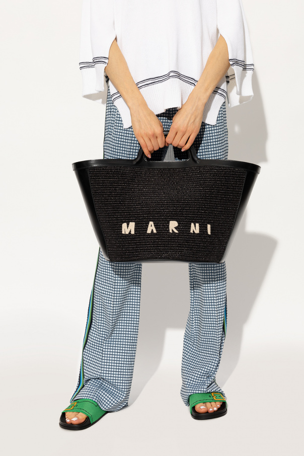 marni buckle-print 'Tropicalia Large'  shopper bag