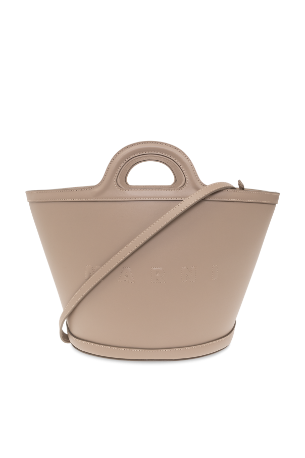 marni Burgundy ‘Tropicalia Small’ shopper bag