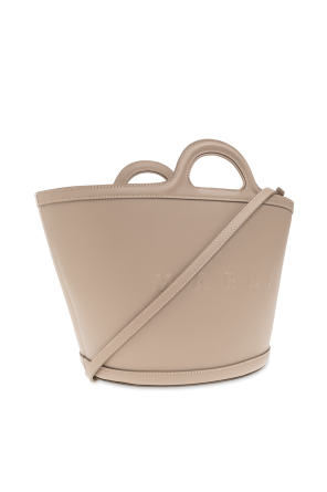 marni Burgundy ‘Tropicalia Small’ shopper bag