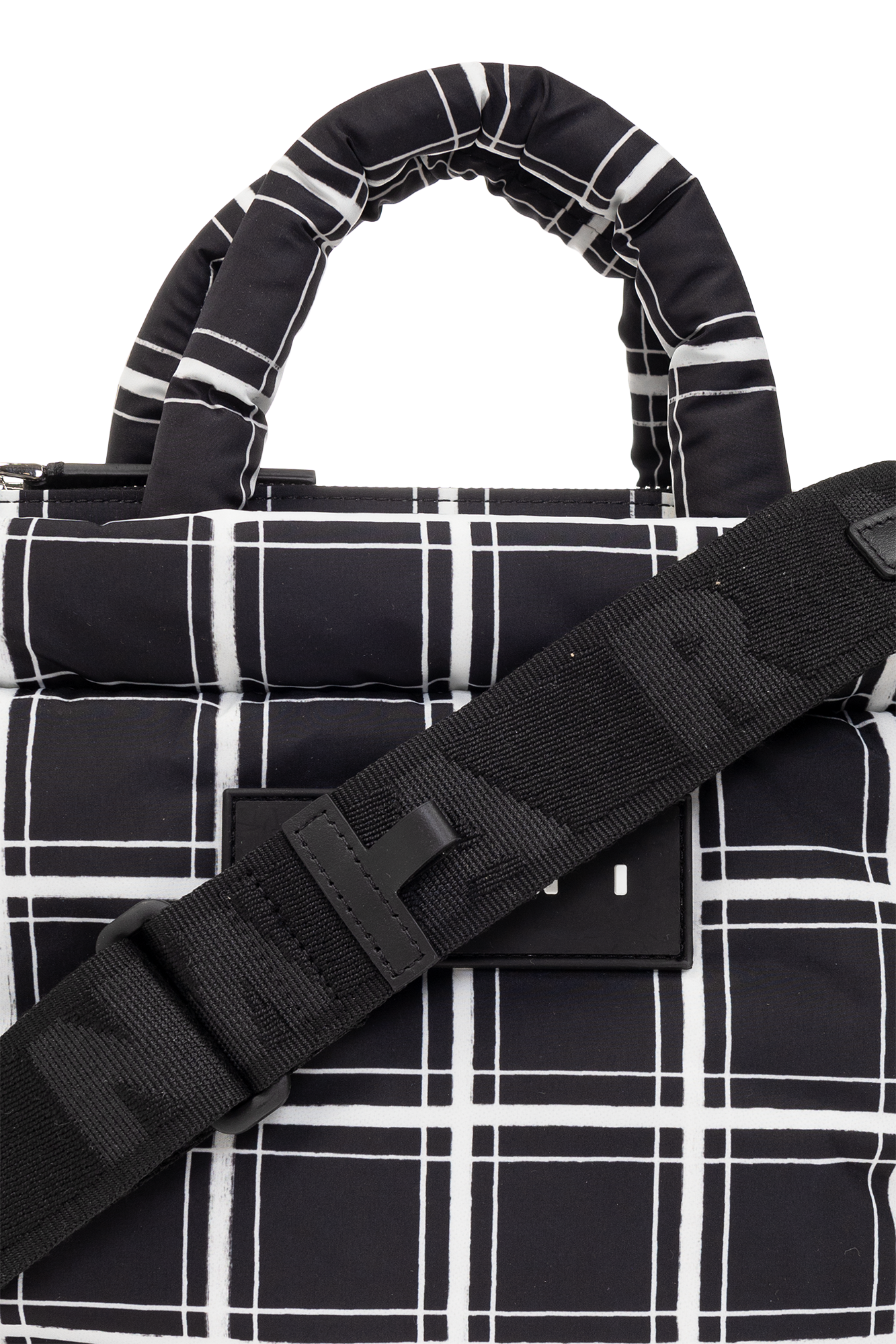 Black 'Puff Mini' shoulder bag Marni - GenesinlifeShops Chile - Marni  frayed high-waisted midi skirt