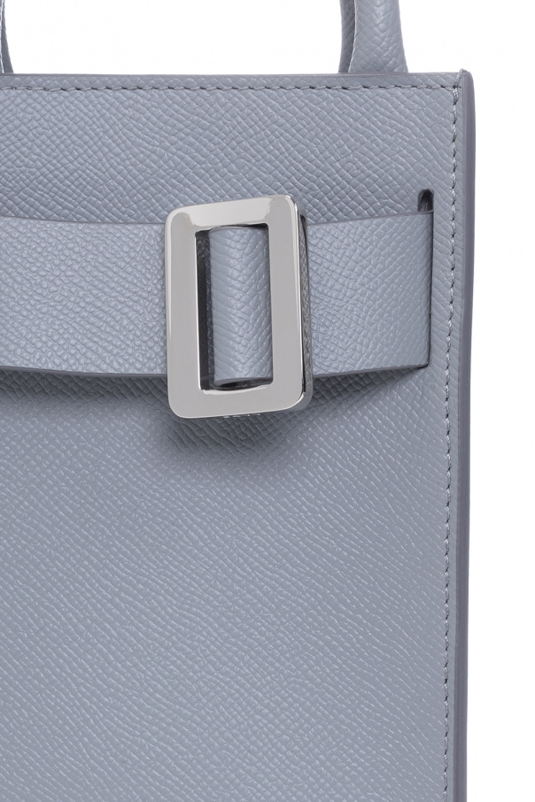 Karl 19 Epsom Silver Buckle Ice Grey Bag, Designer Collection