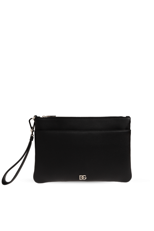 Leather wristlet pouch od Dolce & Gabbana