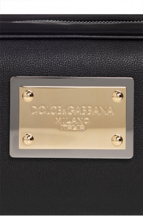 Dolce & Gabbana Dolce & Gabbana rhinestone logo pendant necklace